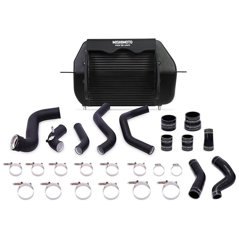Mishimoto — Mishimoto 2011-2014 Ford F-150 EcoBoost Black Intercooler w/ Black Pipes - view 8